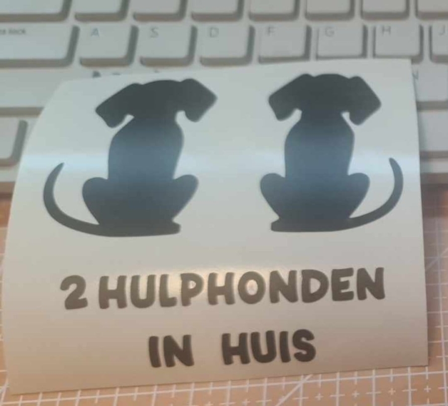Huisdiersticker om de hulpdiensten te attenderen op uw huisdier