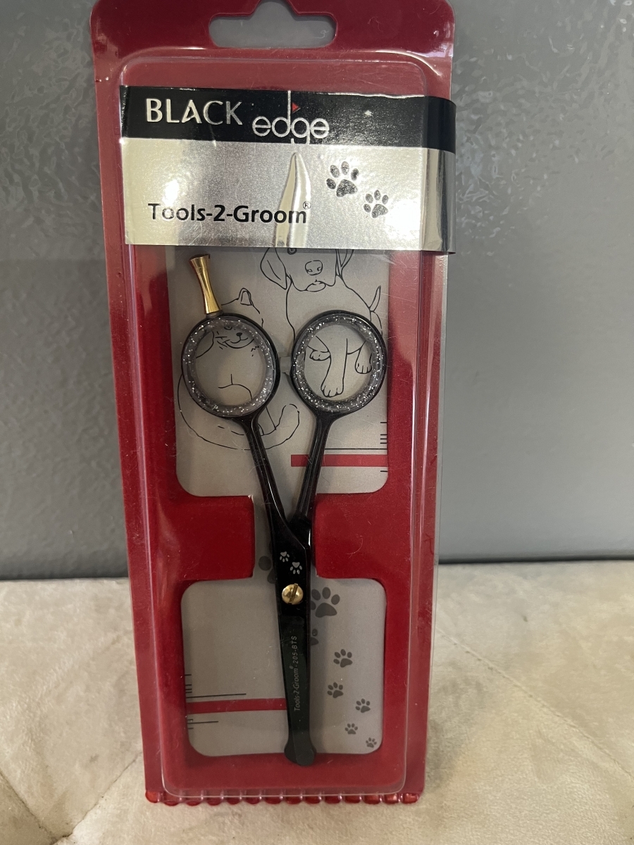Tools-2-groom black edge schaar