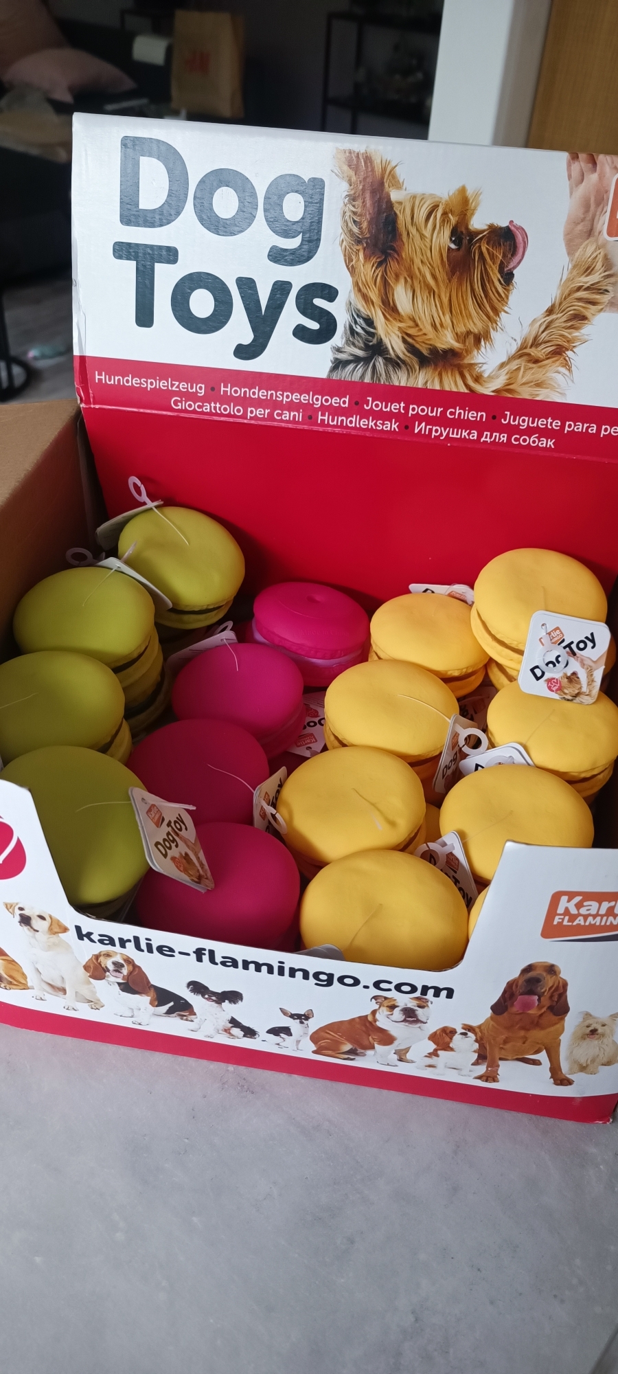 Honden macarone speeltje