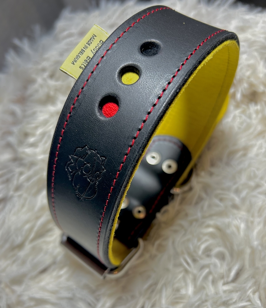 Handgemaakte lederen halsband