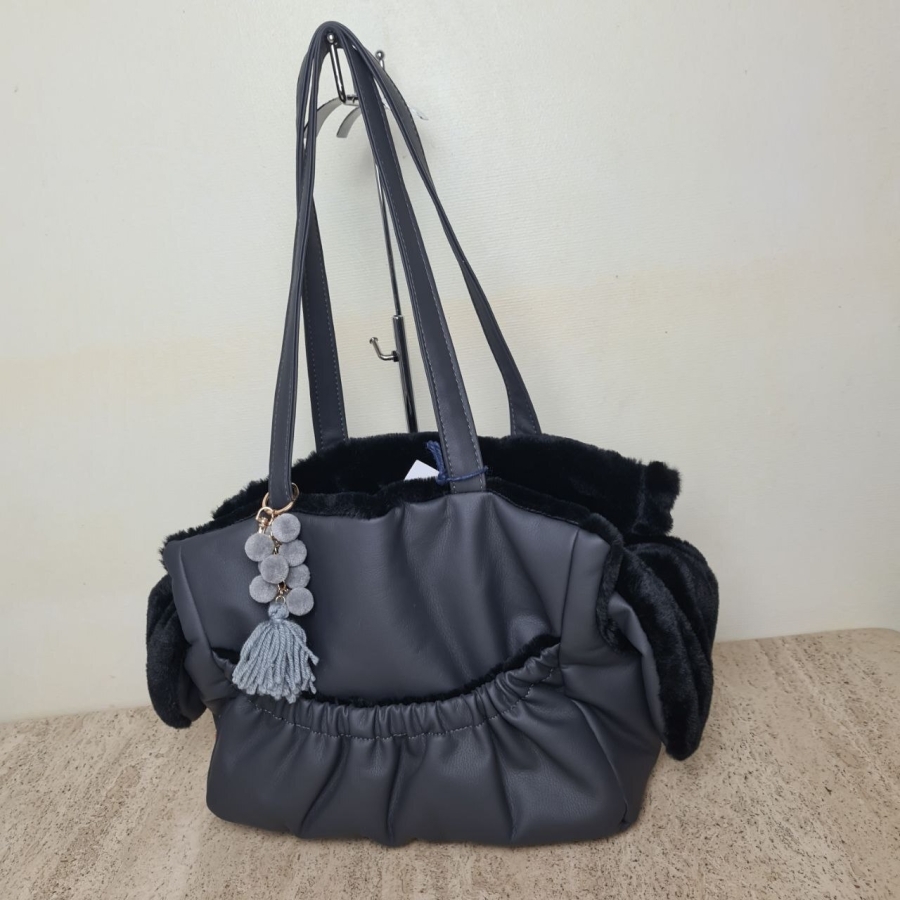 Bau Baru - Hondendraagtas Coco Graphite & Castorino Black