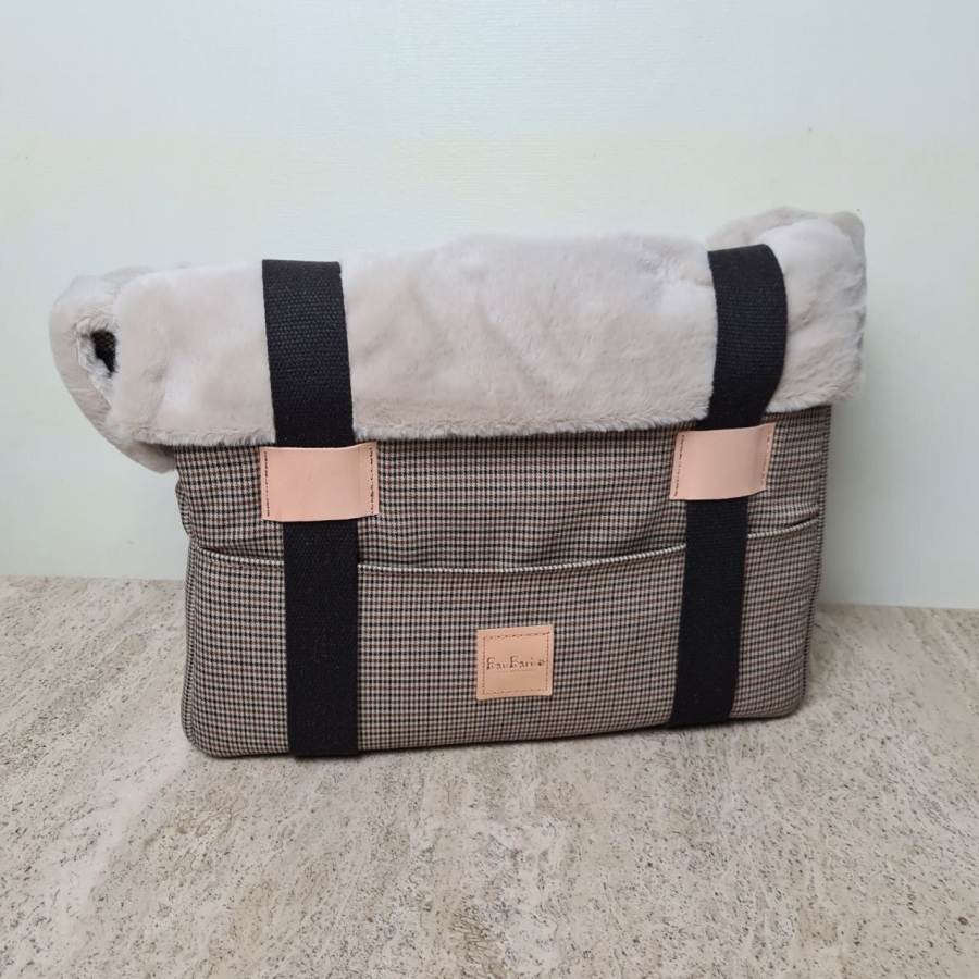 Bau Baru - Hondendraagtas Annalisa Kilt & Castorino Beige