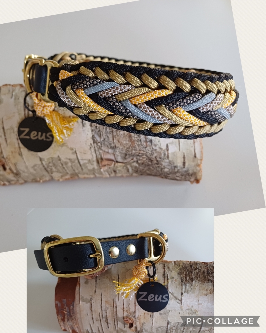 Halsband met verstelbare Biothane sluiting