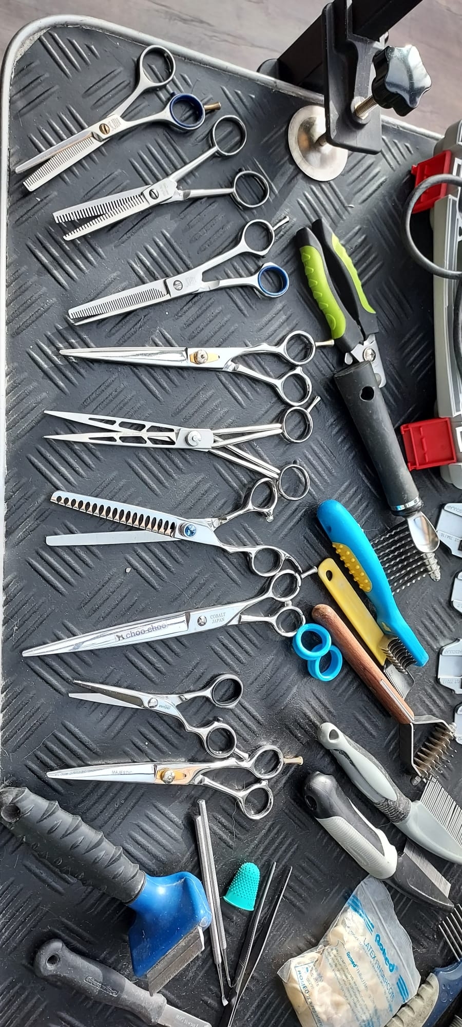 Complete professionele trimsalonuitrusting wegens pensioen