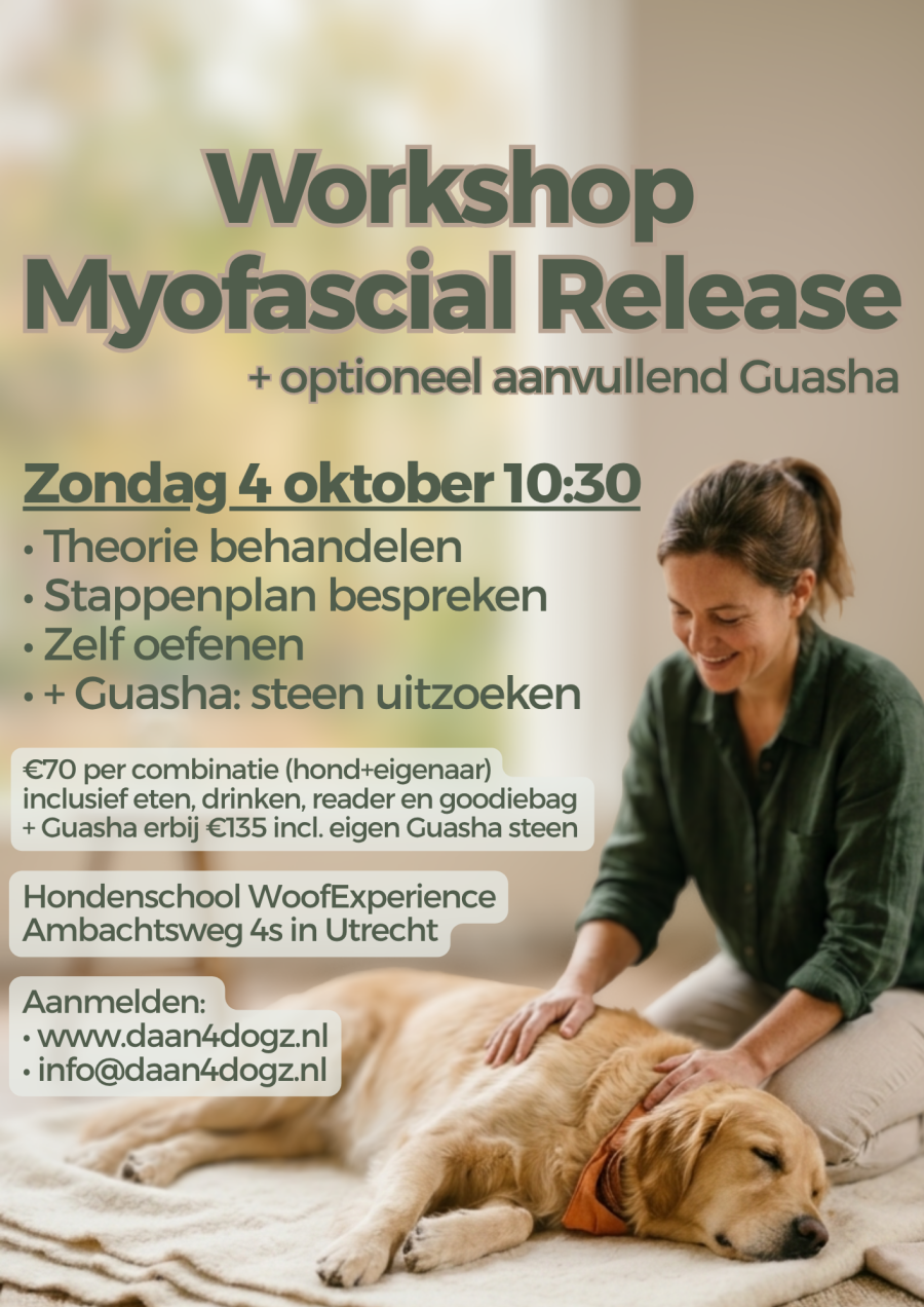Workshopdag Myofascial Release (+ optioneel Guasha) op 4 OKTOBER