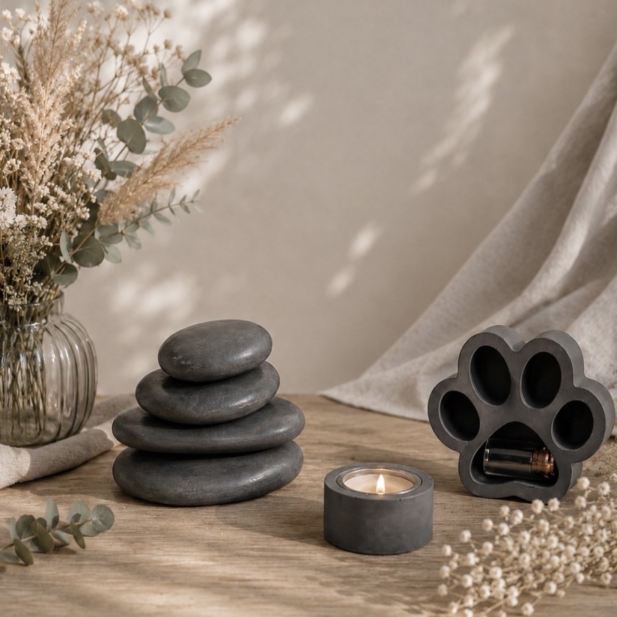 Gedenksteen set huisdier | Tastbare Herinnering 