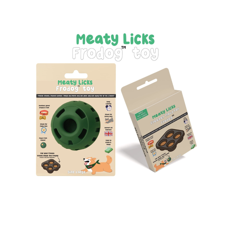 Bundel Meaty Licks Frodog Toy Large + Freezer Mold
